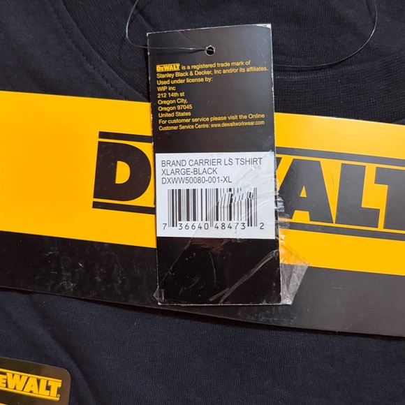 DeWalt Black Short Sleeve Men's Tee - Picture 3 of 3